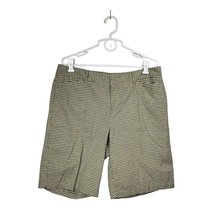 Dockers Shorts Women&#39;s Size 16 Bermuda Stretch Cotton Plaid Front Pockets - £13.45 GBP