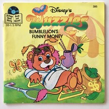 Wuzzles - Bumblelion&#39;s Funny Money 7&#39; Vinyl Record / 24 Page Book Disneyland-395 - £51.87 GBP