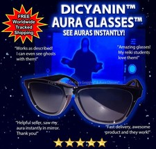 OFFICIAL DICYANIN AURA GLASSES hunting ghost paranormal orgone crystal p... - £38.15 GBP