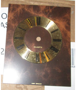 Brass &amp; Brown Quartz Clock Face Dial  West Germany - €8,25 EUR