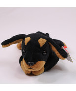 RARE Ty Beanie Baby Doby The Dog Doberman With Tags Very Good Brown &amp; Bl... - $8.75