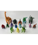 Brontosaurus Dinosaur Mixed Lot of 16 Plastic Toys Stegosaurus  Brachios... - £10.99 GBP