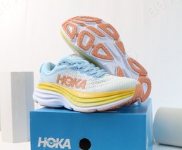 Blue Multicolor Hoka Bondi 8 Sneakers Women Size 7 US Athletic running - £77.32 GBP