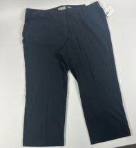 Liz Claiborne Audra Straight Leg Womens Pants Petite Size 24 Black Stret... - £25.69 GBP