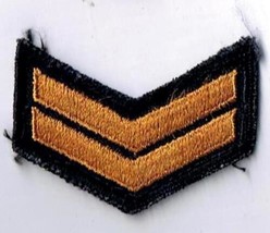 Canadian Armed Services Sailor First Class Gold On Black Arm Patch 1&quot; x 2 1/4&quot; - £2.36 GBP