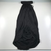 BCBGMAXAZRIA Maxi Dress Womens XXS Black Strapless Open Sides Flowy Draped - £88.06 GBP