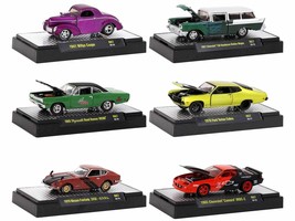 Auto Meets Set of 6 Cars IN DISPLAY CASES Release 67 Limited Edition 1/64 Diecas - £55.18 GBP