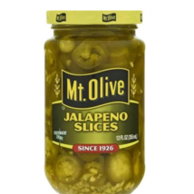 &quot;Mt Olive Fresh Pack Jalapeno Slices 12oz Jar x 6 pak Spicy Pickled Pepp... - £11.79 GBP