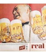 1963 Schlitz Great Light Beer Advertisement Brewery Life Mag Centerfold ... - $54.66 CAD