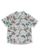Bixby Nomad Mens Odyssey Hawaiian Button Up Shirt Off-White Tropical Flo... - $19.00