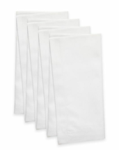 Fete White Napkins 20x20&quot; Set of 4 Holiday Christmas Thanksgiving Cotton - $24.47