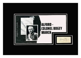 Kenneth J Alford Composer Autograph Museum Framed Ready to Display - £388.47 GBP