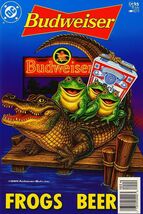 Budweiser Bud Light Beer Frog Frogs Metal Sign 8x12in Vintage Old E - $24.74