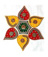 Designer Handcrafted Decorative Kundan Rangoli/ Return Gift diiwali/Wedd... - €15,57 EUR