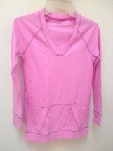 Gap Kids L 10 Top Pink Long Sleeve Kangaroo Pockets Back to School - $11.74