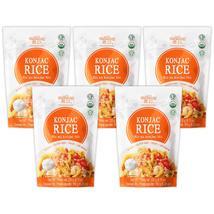 ONETANG Organic Shirataki Konjac Rice Pasta, 5 Pack, Vegan, Low Calorie Food, Gl - £17.52 GBP