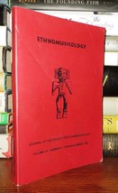 Capwell, Charles ETHNOMUSICOLOGY Journal of the Society for Ethnomusicology, Vol - £52.05 GBP