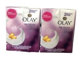 Olay Age Defying Vitamin E Soap Beauty Bars 3.75 Oz 2 Pack Original Formula (2) - £28.93 GBP
