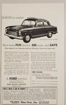 1955 Print Ad English Built Ford Anglia Buy in Europe &amp; Ship Home - £9.53 GBP