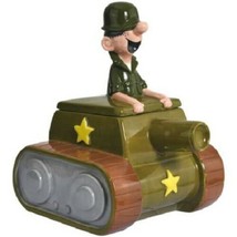 Beetle Bailey Cartoon Character Riding in a Tank Ceramic Cookie Jar NEW ... - $62.88