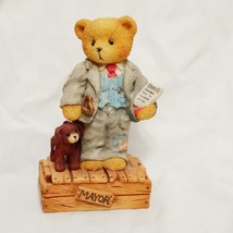 Cherished Teddies Mayor Wilson T Beary 1995 Enesco P Hillman CT951  4&quot; M... - £15.94 GBP