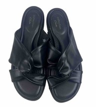 Collection By Clark’s Ultimate Comfort Black Slide Sandals Women’s Size 7.5 Soft - £15.58 GBP