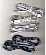 Telephone Extension Cord Modular Cable Line Wire Lot of 5  - $12.25 CAD