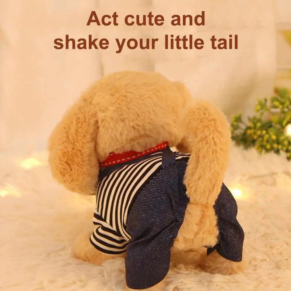 Easter Gift for Kids Battery Operated Plush Toy Puppy Walking Barking Tail - £12.37 GBP+