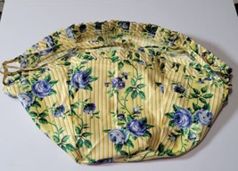 Longaberger Hostess Basket Liner Rose Trellis Yellow Blue - £7.96 GBP