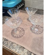 Fostoria Corsage Low Champagne Coupes / Sherbet Goblet Set Of 4 - $75.93 CAD