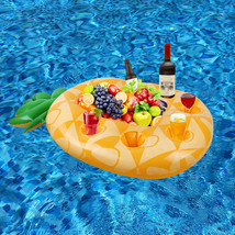 Inflatable Cup Holder Pineapple Drink Holder Swimming Pool Float Bathing Pool To - £18.55 GBP
