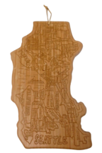 Totally Bamboo Cutting Serving Board Map of Seattle Washington1 100% bamboo - £13.70 GBP
