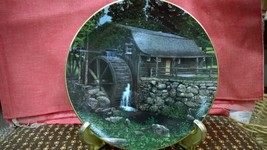 Knowles Old Mill Stream Collection &quot;NEW LONDON GRIST MILL&quot; PLATE 1990 - £11.72 GBP