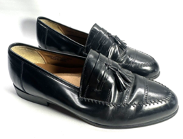 Stacy Adams Dress Shoes Black Leather Tassel Slip On Loafer Men US Size ... - £14.13 GBP