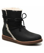 UGG Boots Luisa Water Resistant Black Leather Size 7 New $185 - $2,530.76 MXN