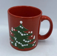 Individual Red Mug Christmas Tree by WAECHTERSBACH Germany Height 3 7/8 in - £11.60 GBP