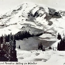 RPPC Mount Rainier And Paradise Valley Ellis 1920s Washington Pacific NW... - $29.99