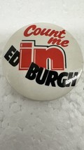 Vintage Pin Badge Count Me In Edinburgh - $4.90