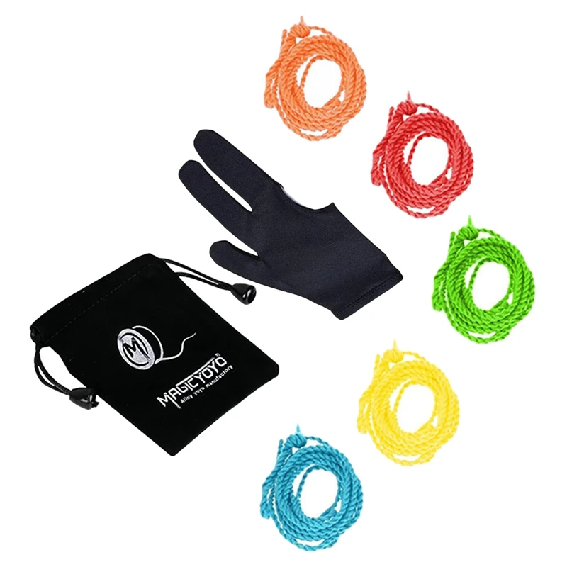 MAGICYOYO Professional 5 Pcs Yoyo Strings (Color Random), Yoyo Glove, Yoyo Bag - £9.36 GBP