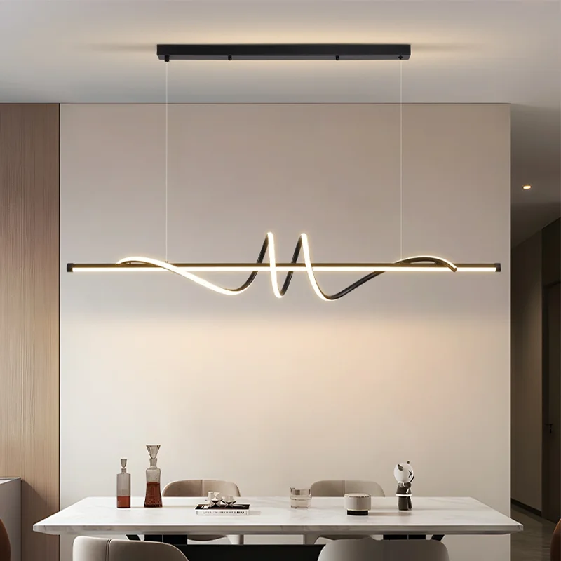 Minimalist LED Dinning Room Pendant Lights Kitchen Ｃhandelier Morden Lin... - $154.58+