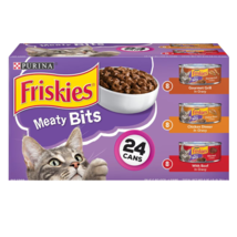 Friskies Meaty Bits Wet Cat Food Variety Pack, 5.5 oz., Count of 24 - £14.38 GBP