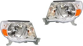 Headlights For Toyota Tacoma 2005 2006 2007 2008 2009 2010 2011 Chrome Pair - £164.01 GBP