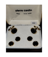 NIB Pierre Cardin men&#39;s Vtg. black onyx cufflinks/tie pin - £50.63 GBP