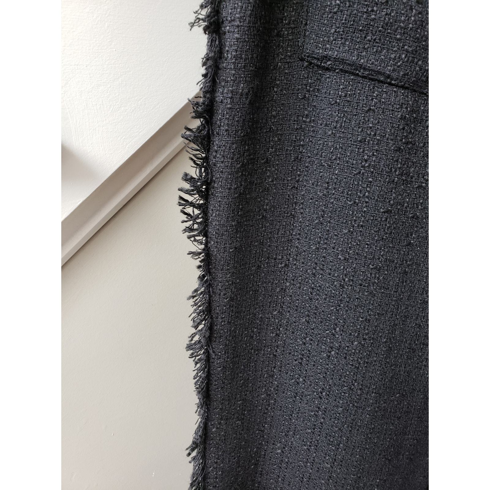 SHEIN Pants Womens Size 12 Black Polyester Pockets Back Zip Flat Front Wide Leg Item image 12