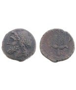 275-215 BC Syracuse Sicily AE20 Coin Hieron II Poseidon Trident Dolphins... - $3,550.11 MXN