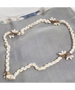 Cowrie Puka Shell necklace  Seashell bohemian necklace 18 inch - £9.88 GBP