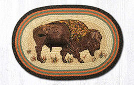 Earth Rugs OP-240 Buffalo Oval Patch 20&quot; x 30&quot; - £38.98 GBP