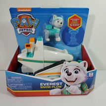 Paw Patrol Everest Rescue Snowmobile Snow Plow Toy Vehicle Removable Figure NEW - £15.87 GBP