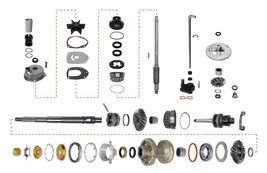 Gear Housing Rebuild Kit Complete for Mercruiser Alpha One Gen 2 91-95 - £551.19 GBP