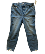 NWT Good American Stone Washed Distressed Jeans Size 18 - €32,75 EUR